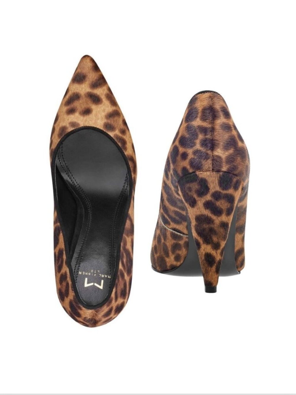 MARC FISHER Hesla Leopard Calf Hair Pump - Picture 2 of 13